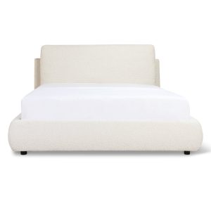 Home cloud bed, full, cream boucle
