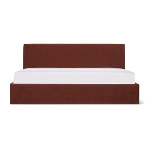 wave storage bed, queen, toffee