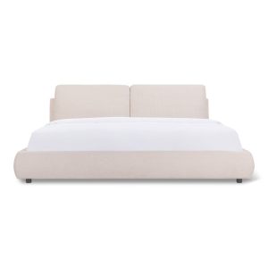 cloud bed with storage, queen, latte