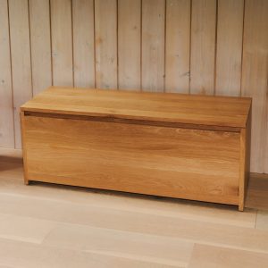 Home everyday storage bench, oak