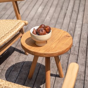 tiga teak side table