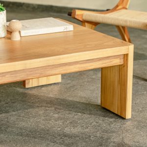 celia rectangle teak coffee table
