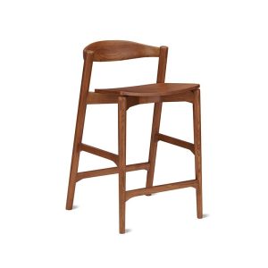 haven counter stool, stained walnut