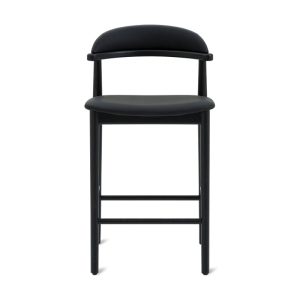 count on me counter stool, black oak, black seat