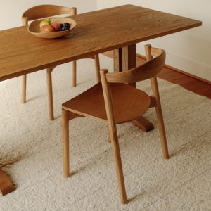 Home haven dining chair (set of two), stained oak