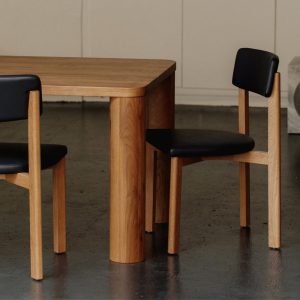frame dining chair, oak, caviar