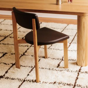 frame dining chair, oak cocoa