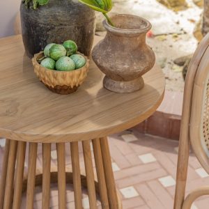 mana teak side table