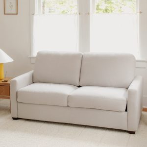sleep over sofa bed, full, clay