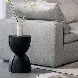 west coast stool, black ash