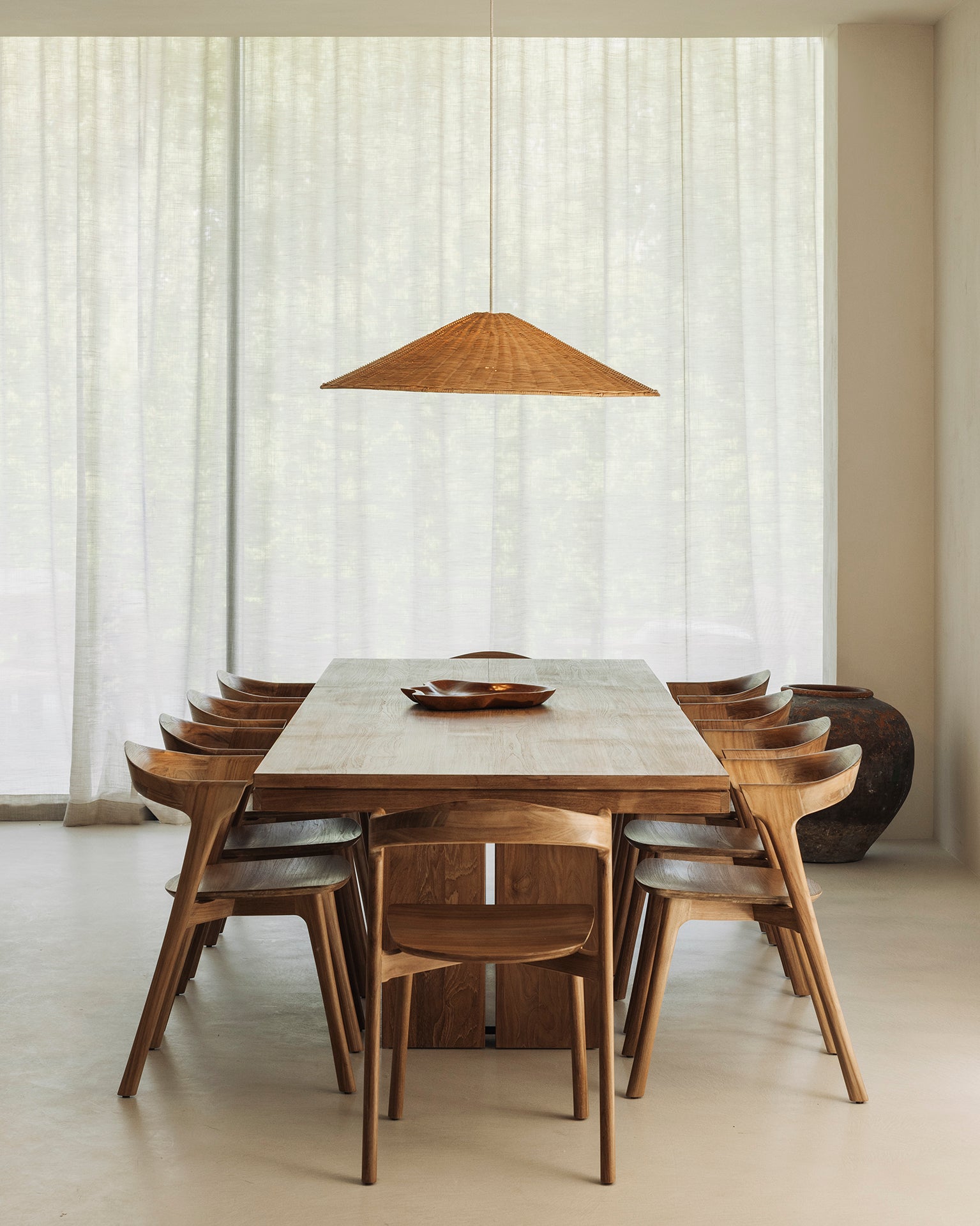 double extendable dining table natural teak