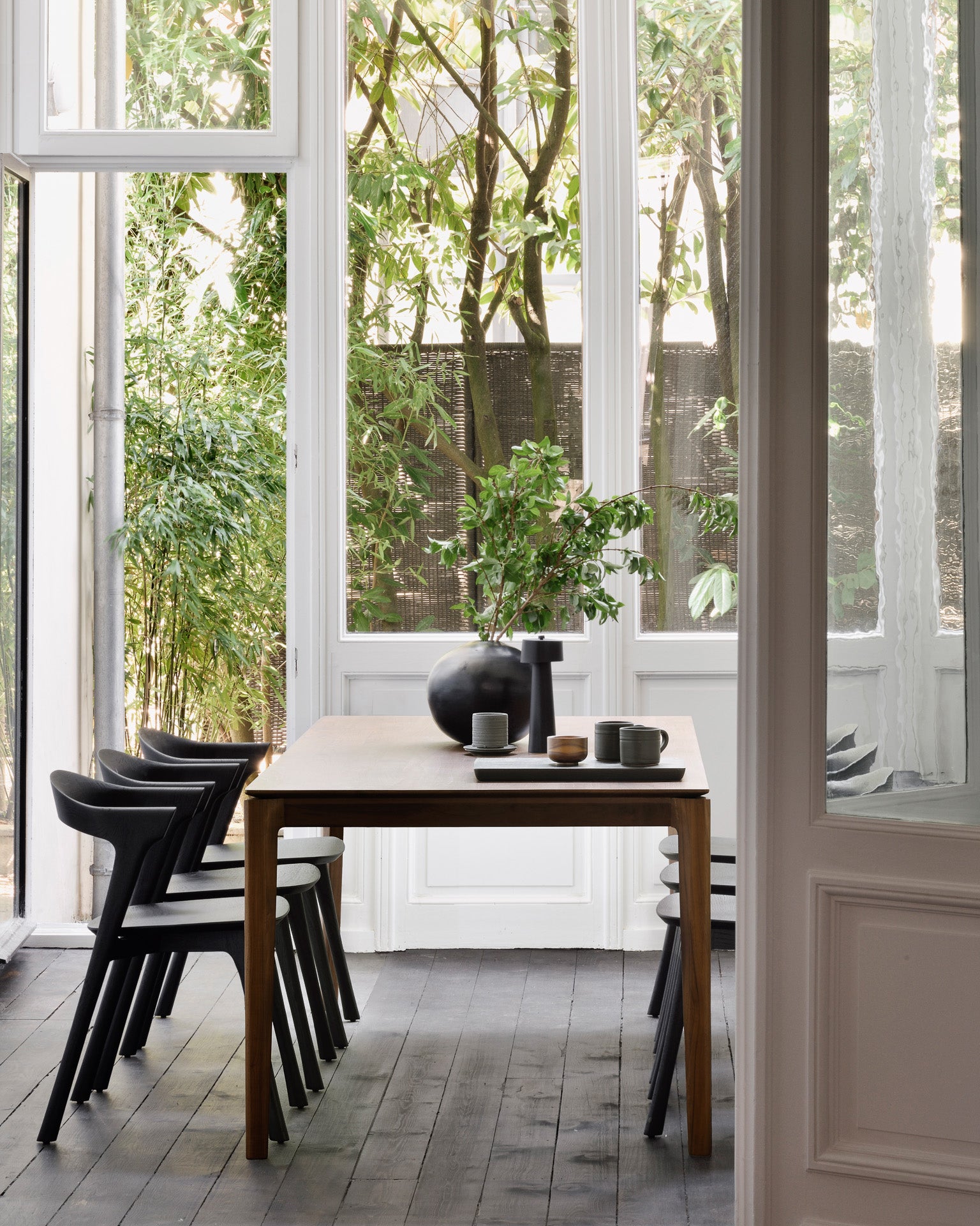 bok dining table brown teak