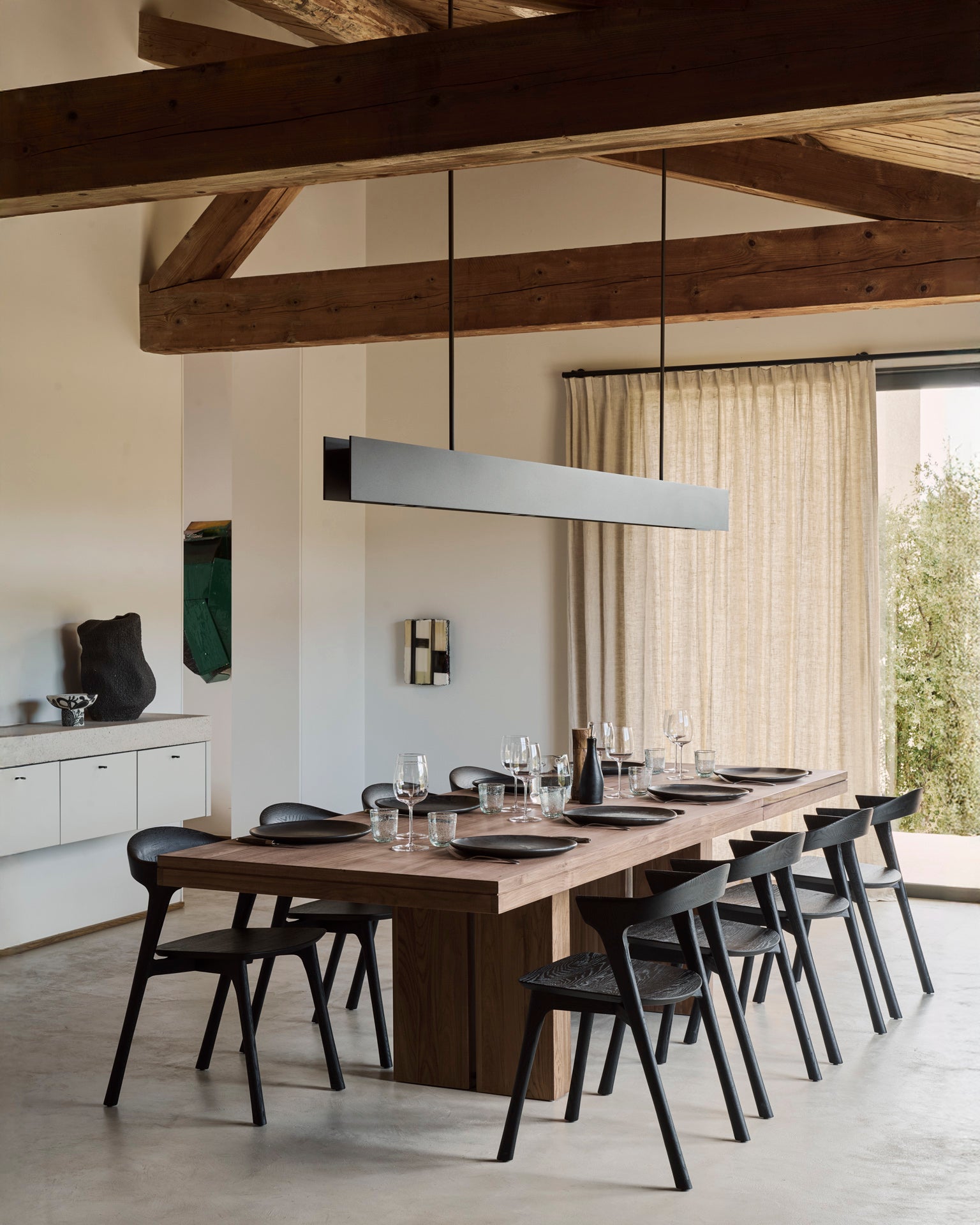 double extendable dining table natural teak
