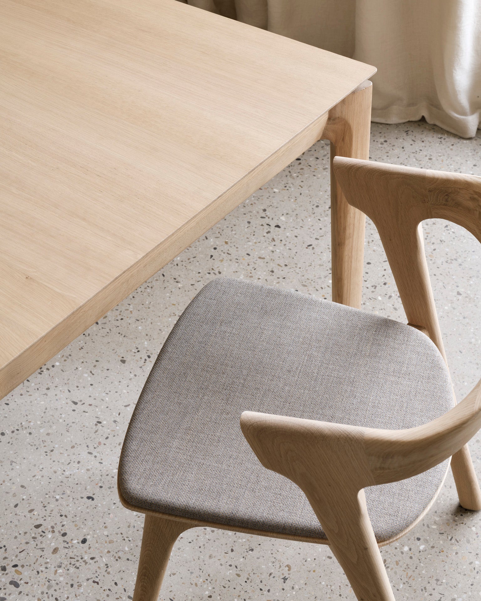 bok extendable dining table varnished oak
