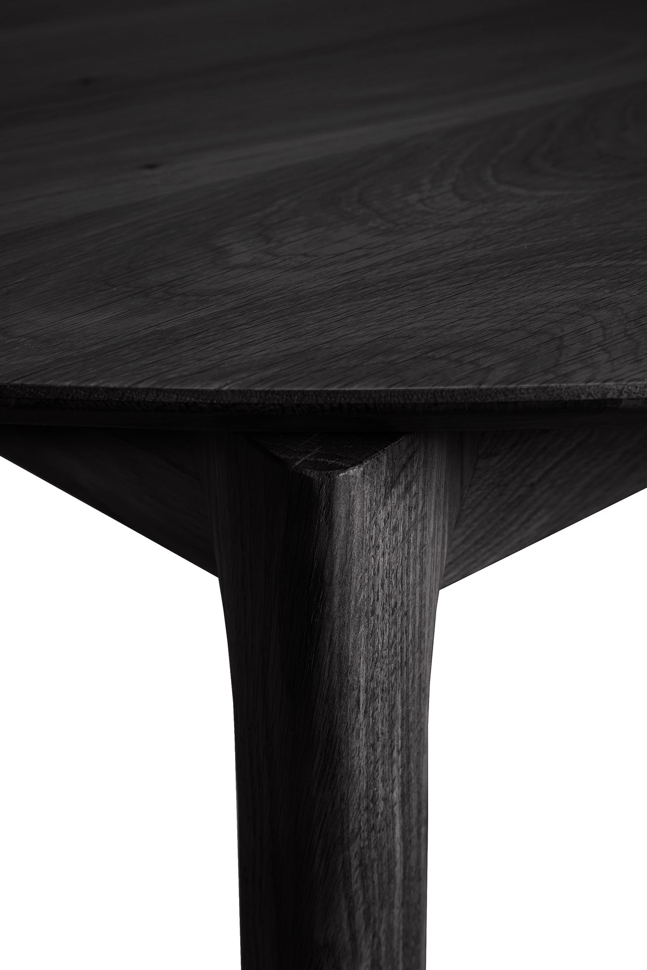 bok round extendable dining table black