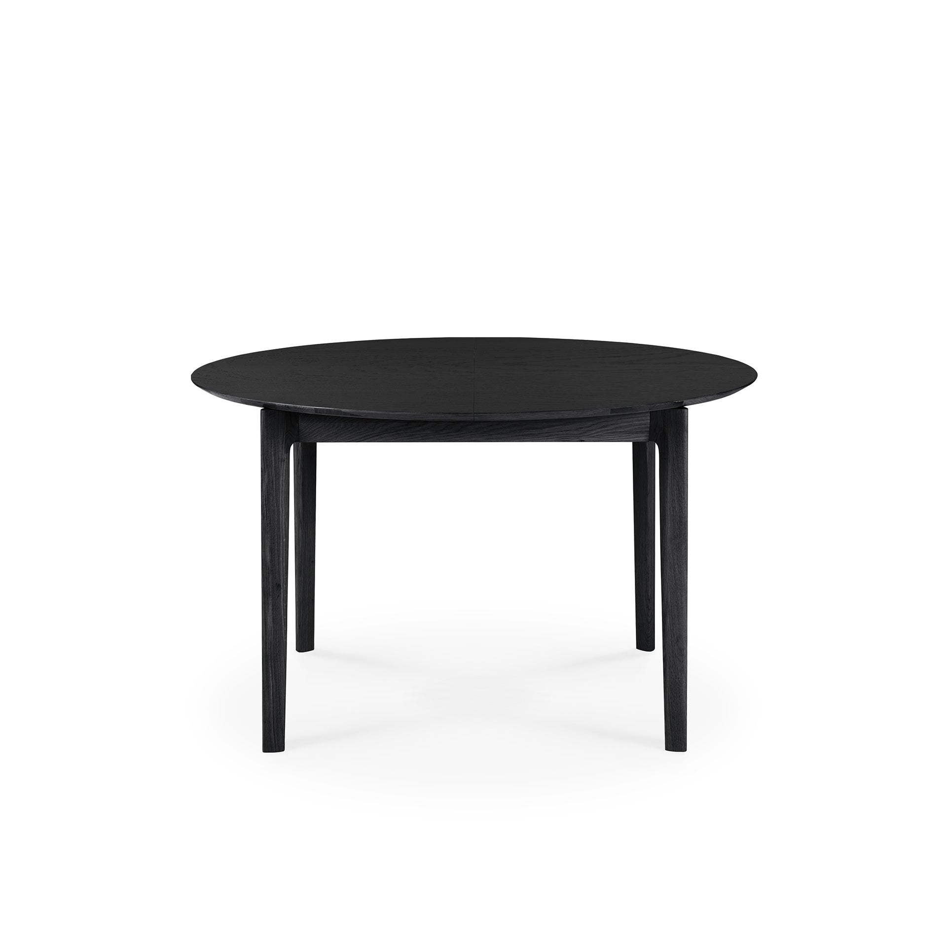 bok round extendable dining table black