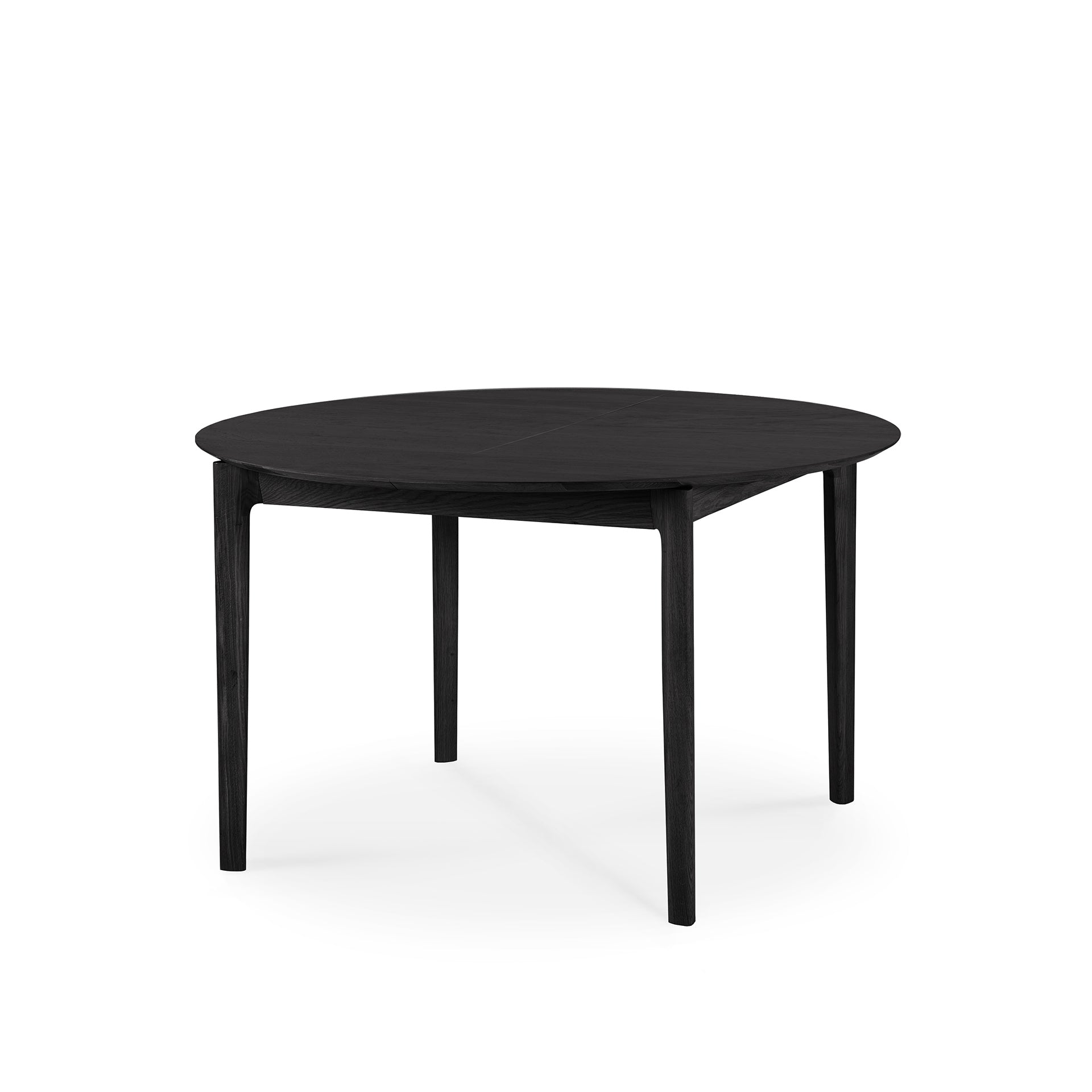 bok round extendable dining table black