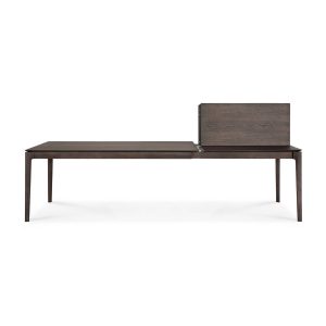 bok extendable dining table brown oak