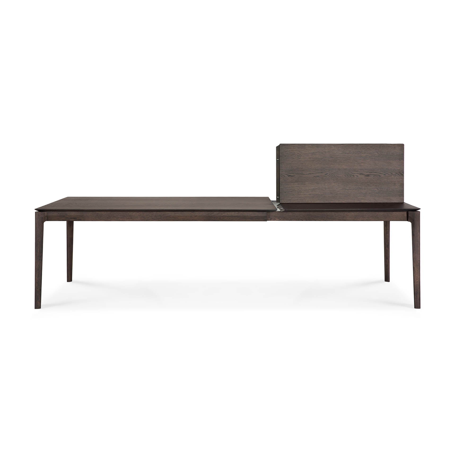 bok extendable dining table brown oak