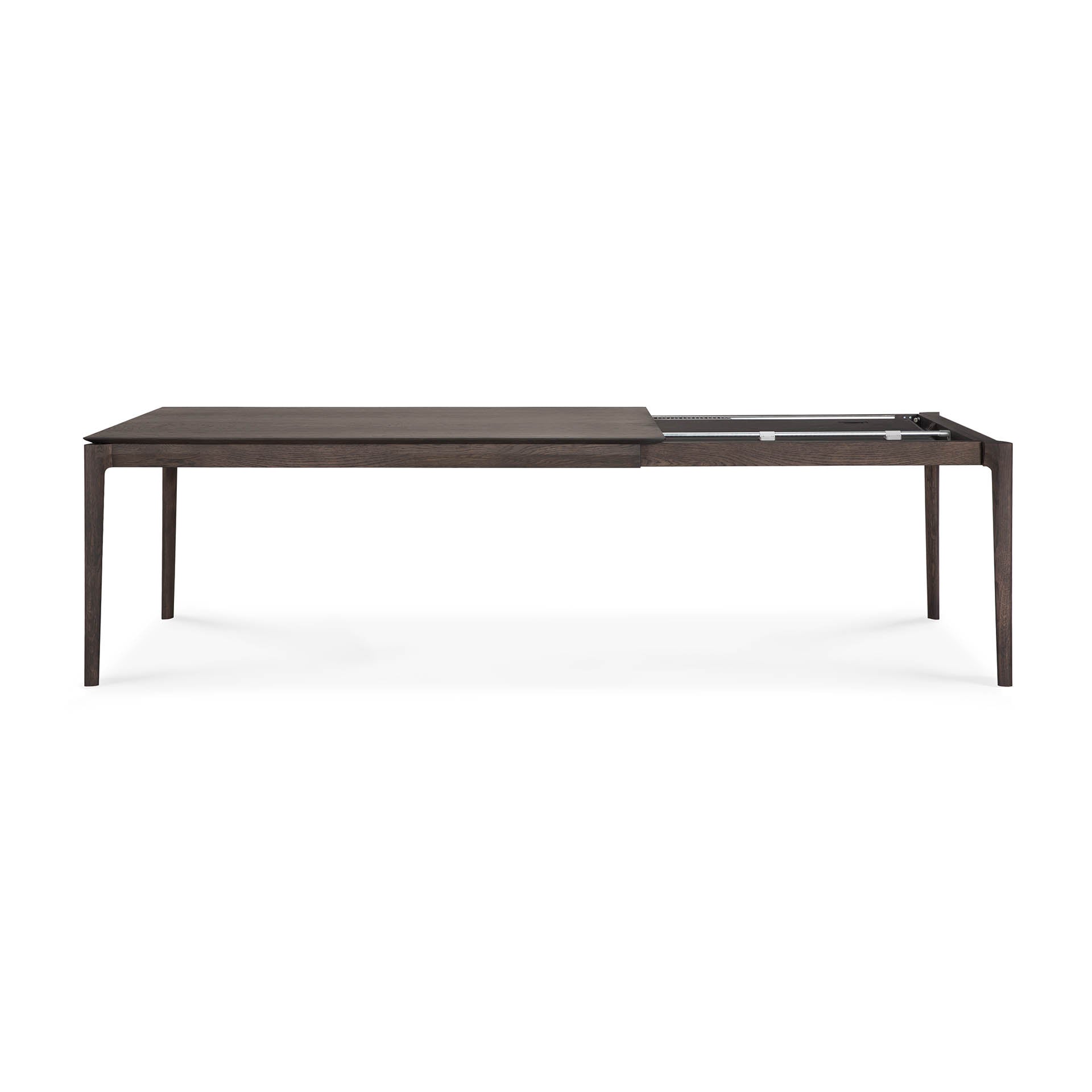 bok extendable dining table brown oak