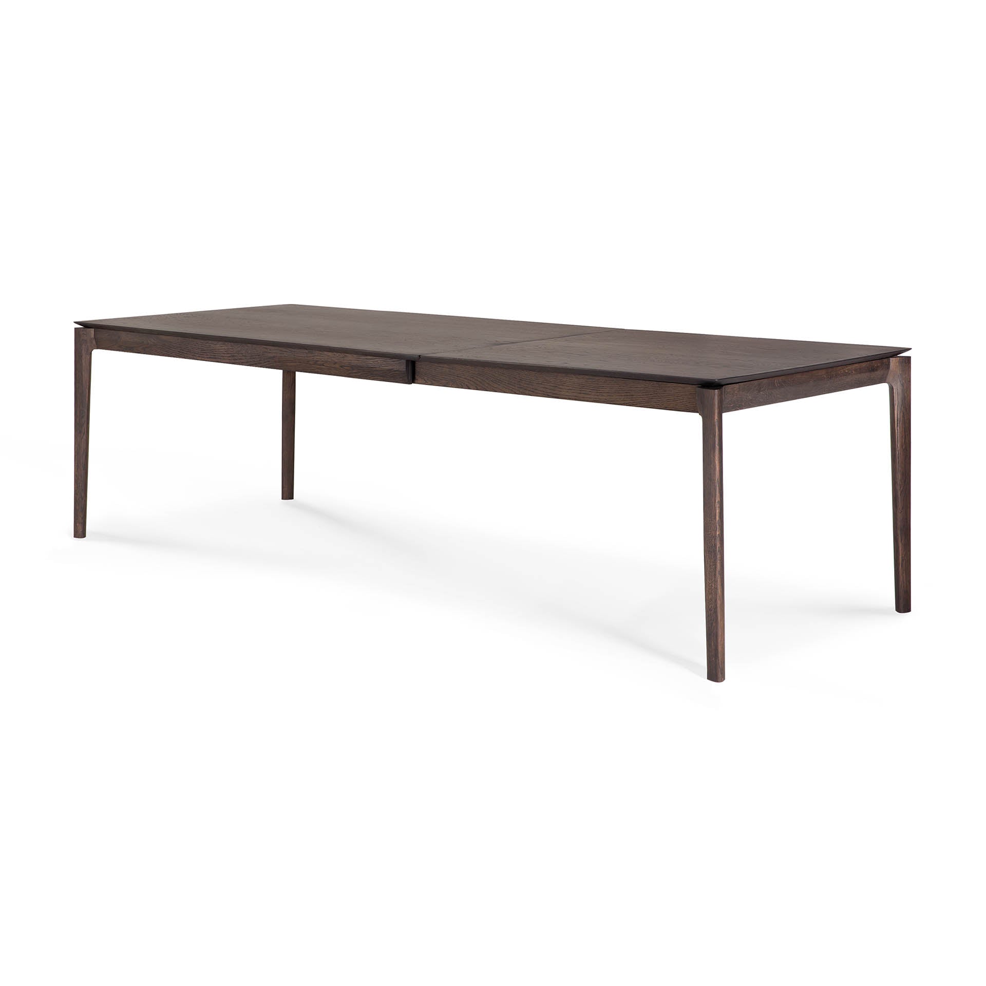 bok extendable dining table brown oak