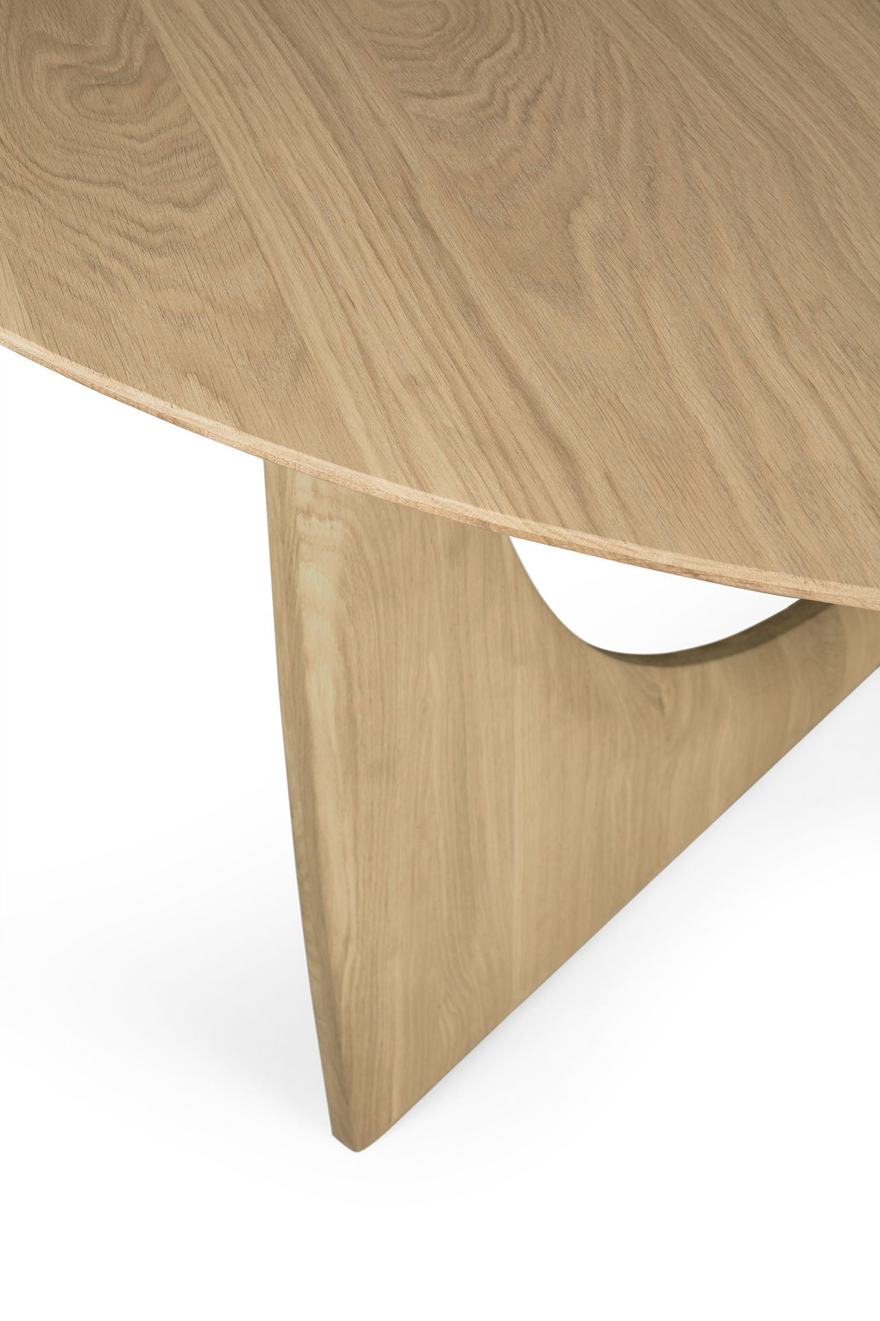 geometric dining table oak geometric dining table oak