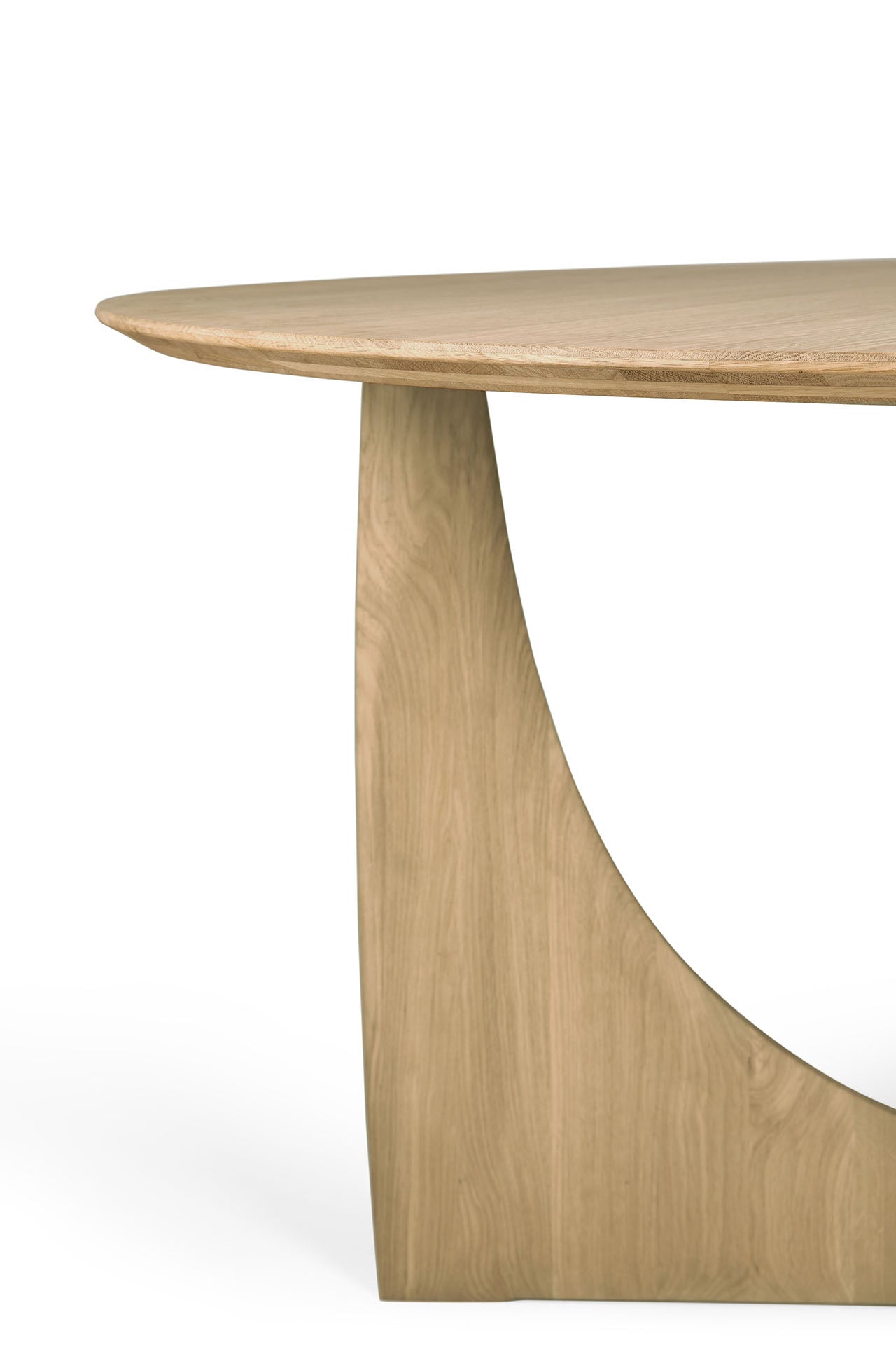 geometric dining table oak geometric dining table oak