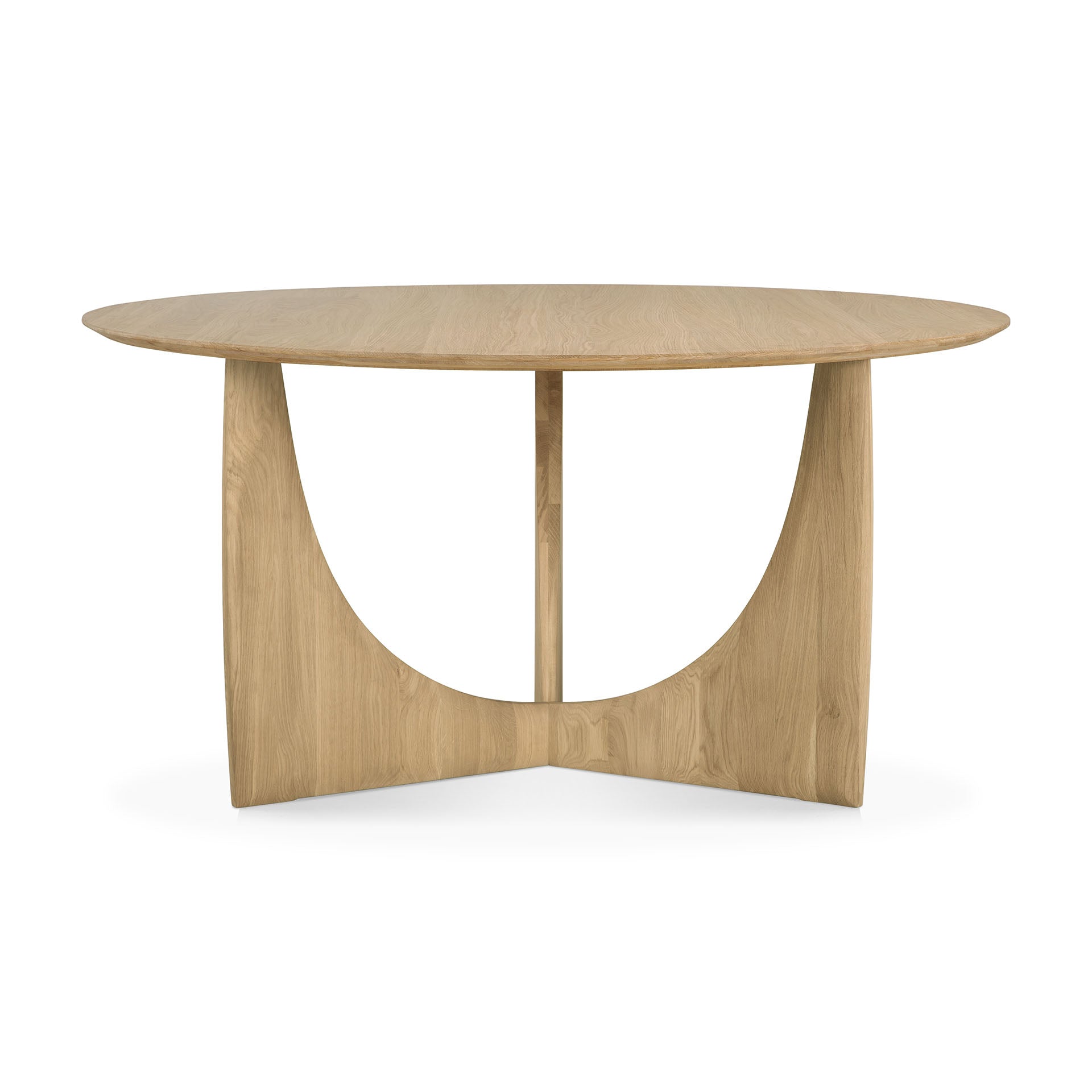 geometric dining table oak geometric dining table oak