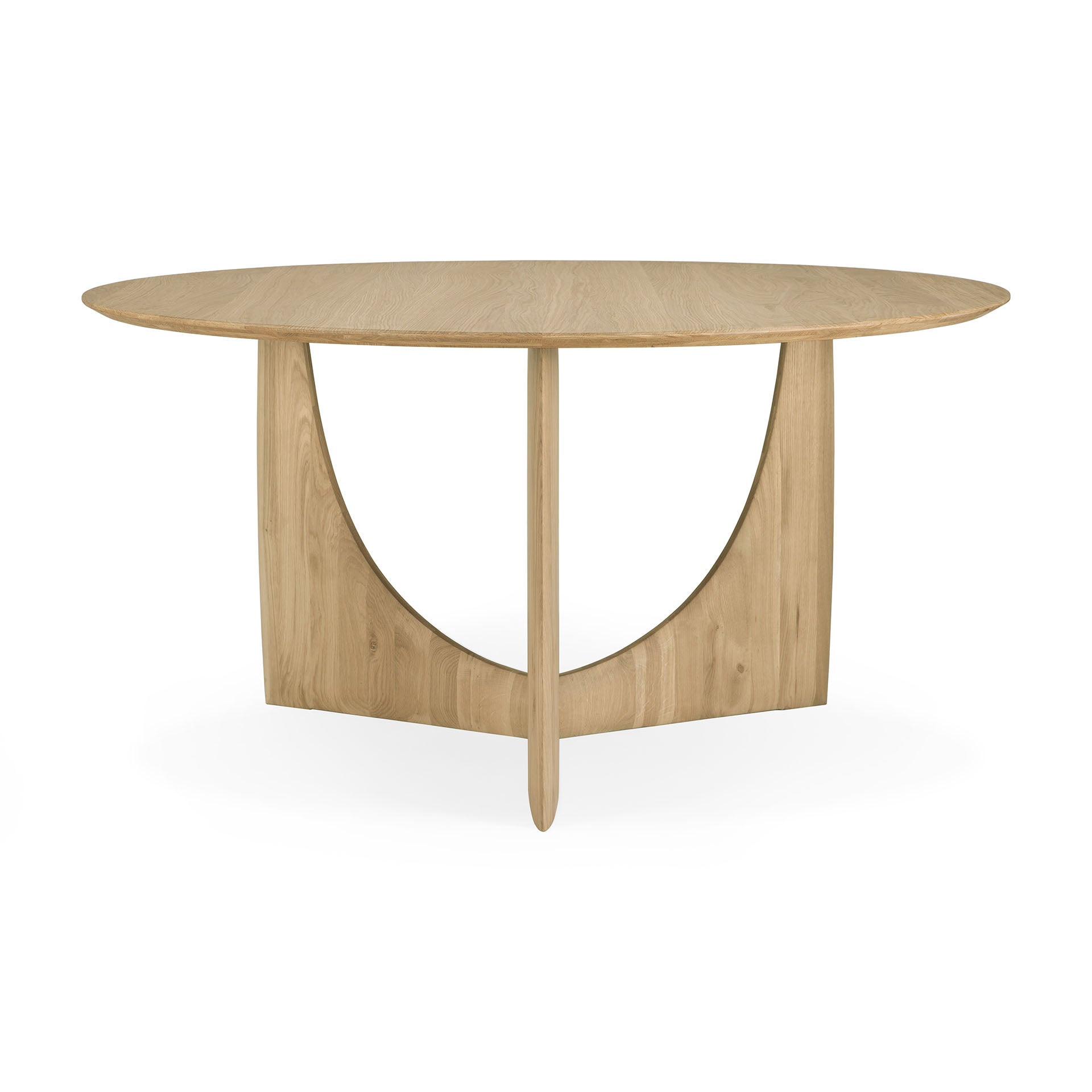 geometric dining table oak geometric dining table oak