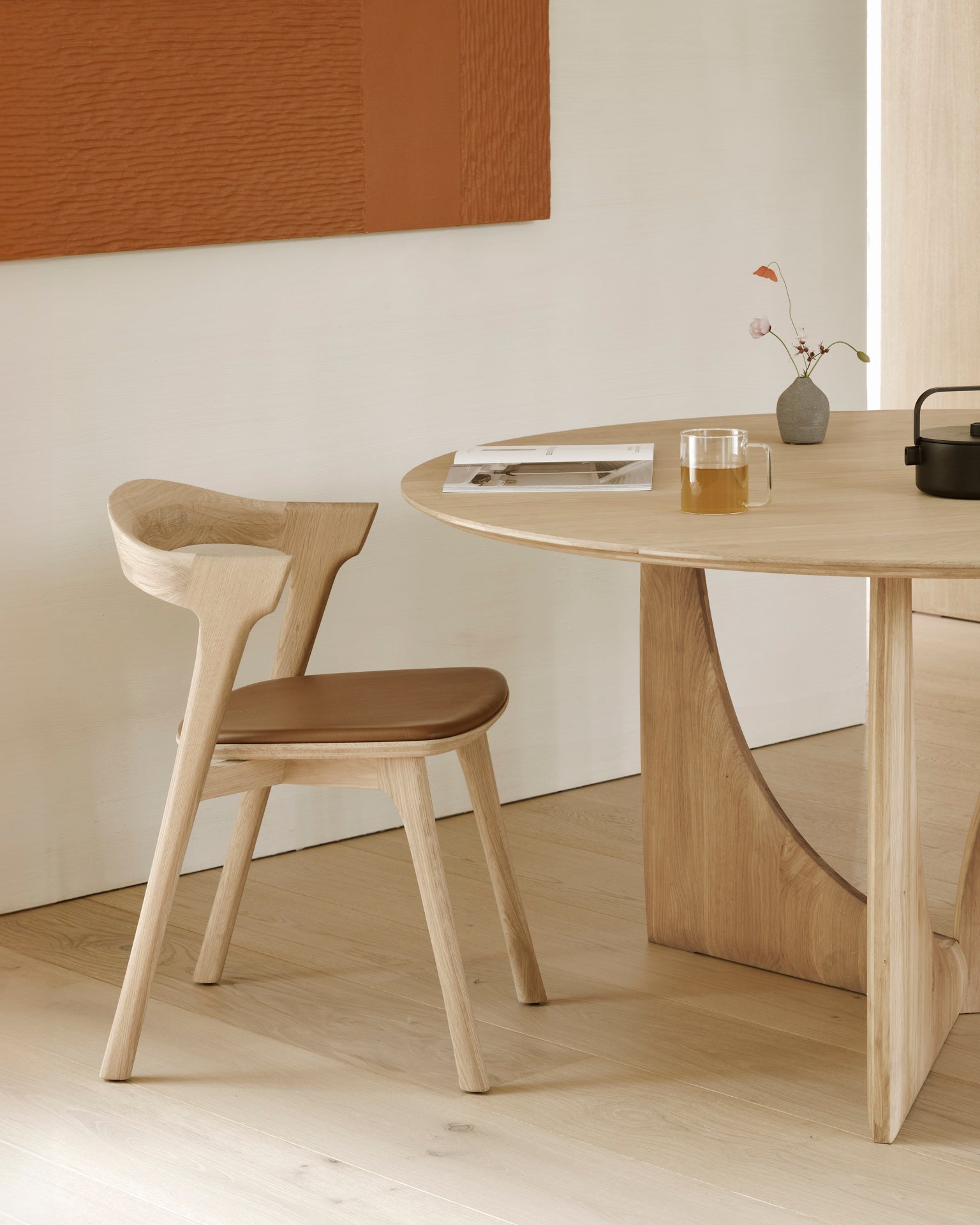geometric dining table oak geometric dining table oak